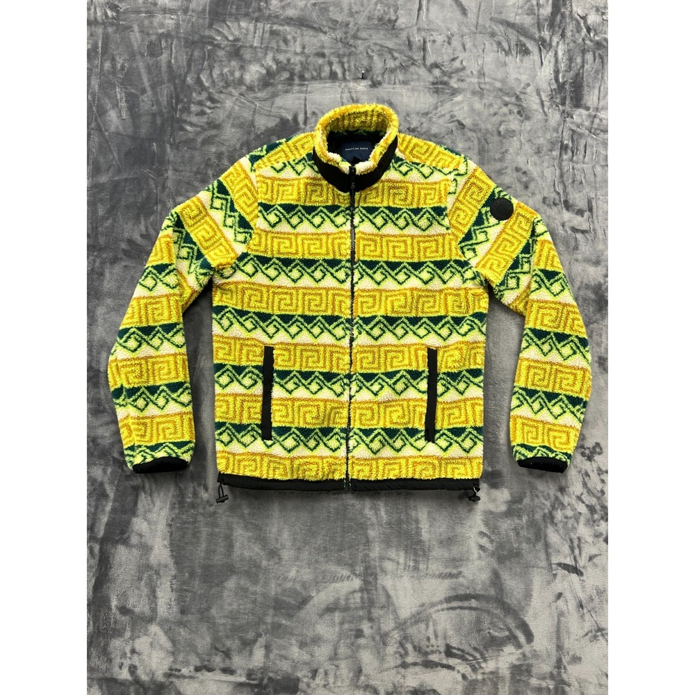 American Eagle Outfitters Southwestern Sherpa Jacket Mens S Multicolor Full Zip